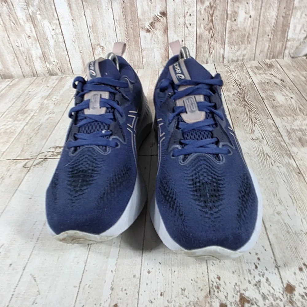 Asics Gel-Cumulus 25 Womens Running Shoes Navy Blue Rose Gold 1012B441 Size 10
